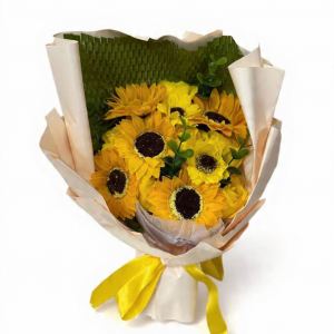 RAMO DE GIRASOLES 23CM RF: PARTY ON 1012