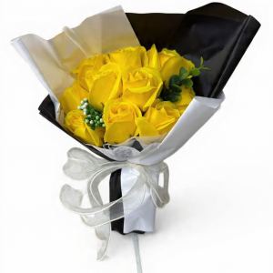 RAMO DE ROSAS AMARILLAS 23CM RF: PARTY ON 1009