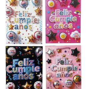 BOLSA DE REGALO FELIZ CUMPLEAÑOS PEQUEÑA 18X23 CM RF- PARTY ON 1303