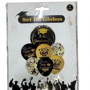 BOUQUET DE GLOBOS X7 GRADUACION RF- PARTY ON 1058